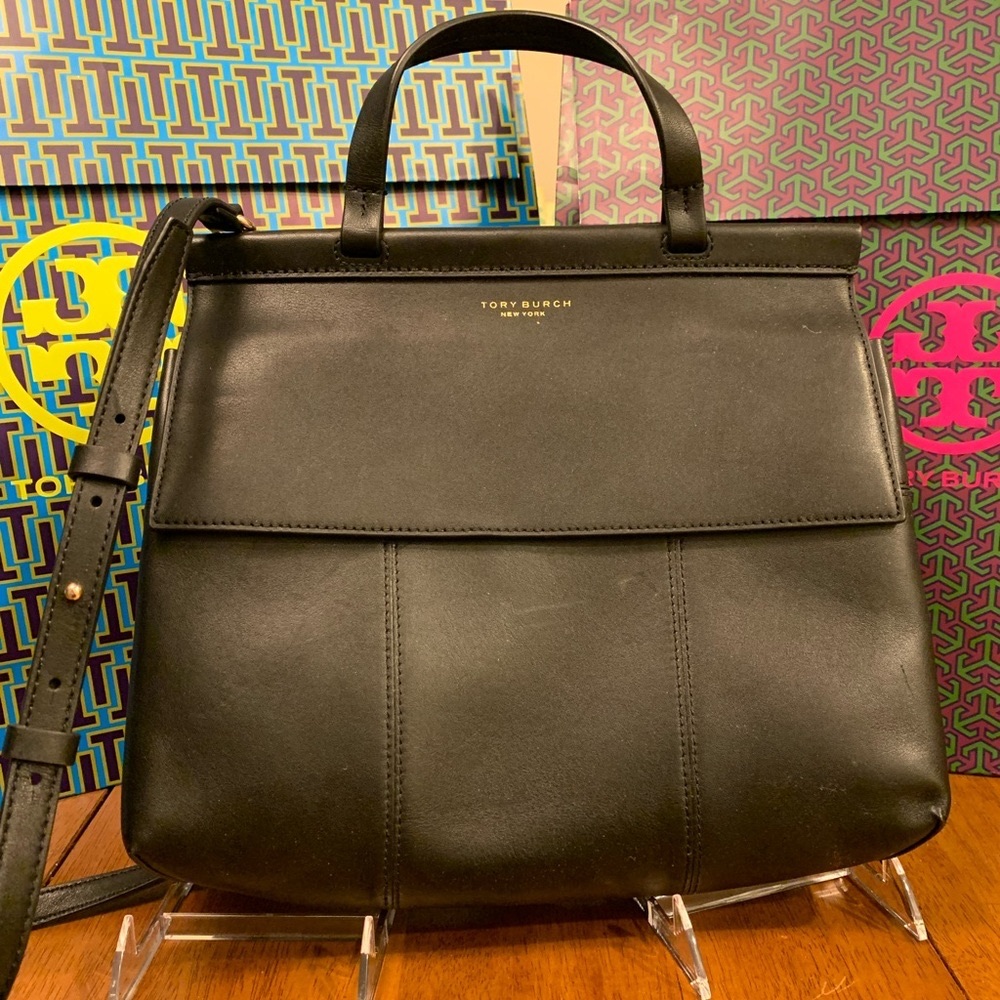 Tory Burch Block T Leather Satchel NWOT